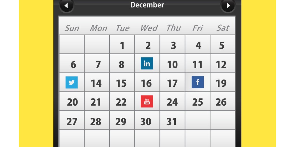Social calendar with Digital Marketing