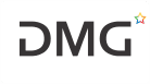 Лого DMG &mdash; Digital Marketing Group, минималистичен дизайн в черно и бяло, символ на модерен дигитален маркетинг.